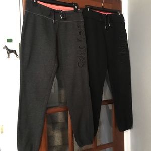 Two pair Calvin Klein Performance lounge /workout pants/sweats